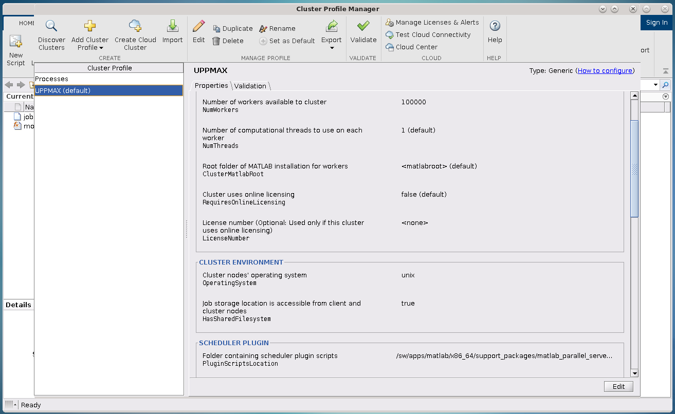 Rackham Cluster Profile Manager