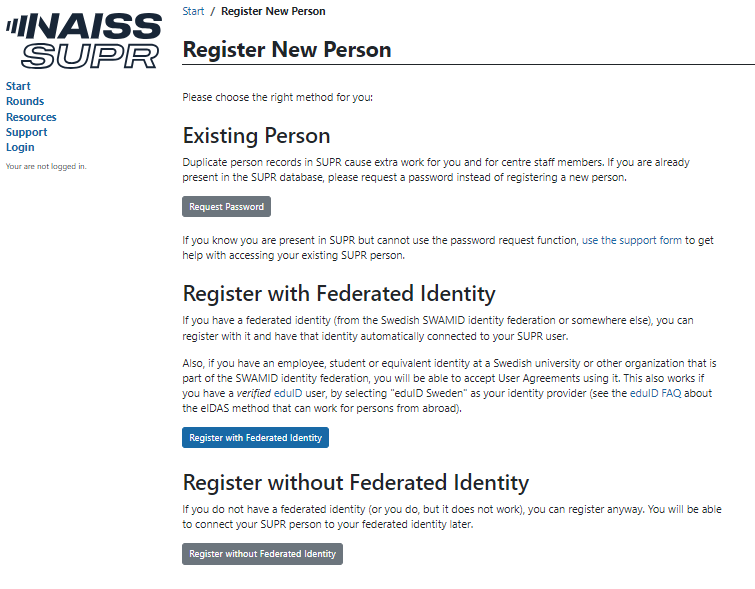 register new person