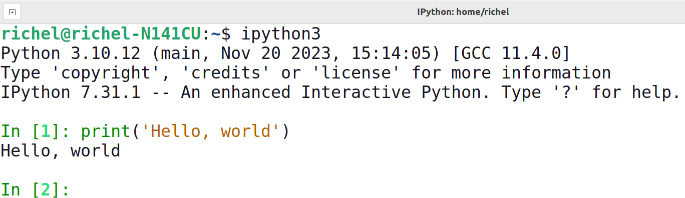 Using IPython