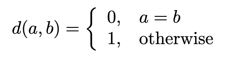 Distance function