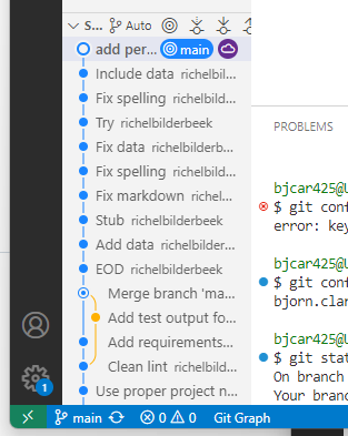 branches in VS Code
