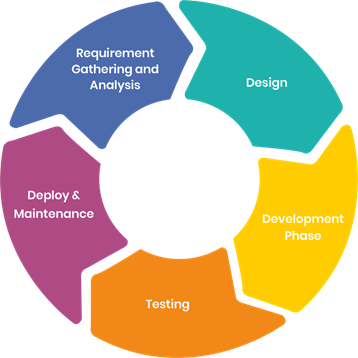 Software Development Life Cycle showing the iterative nature of SDLC