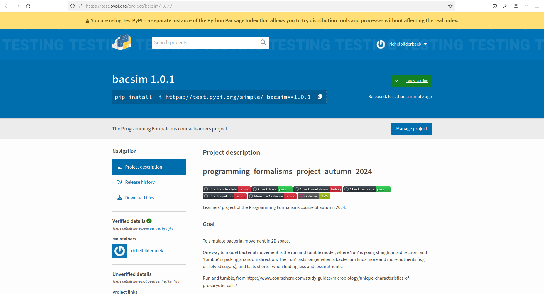 bacsim on PyPI