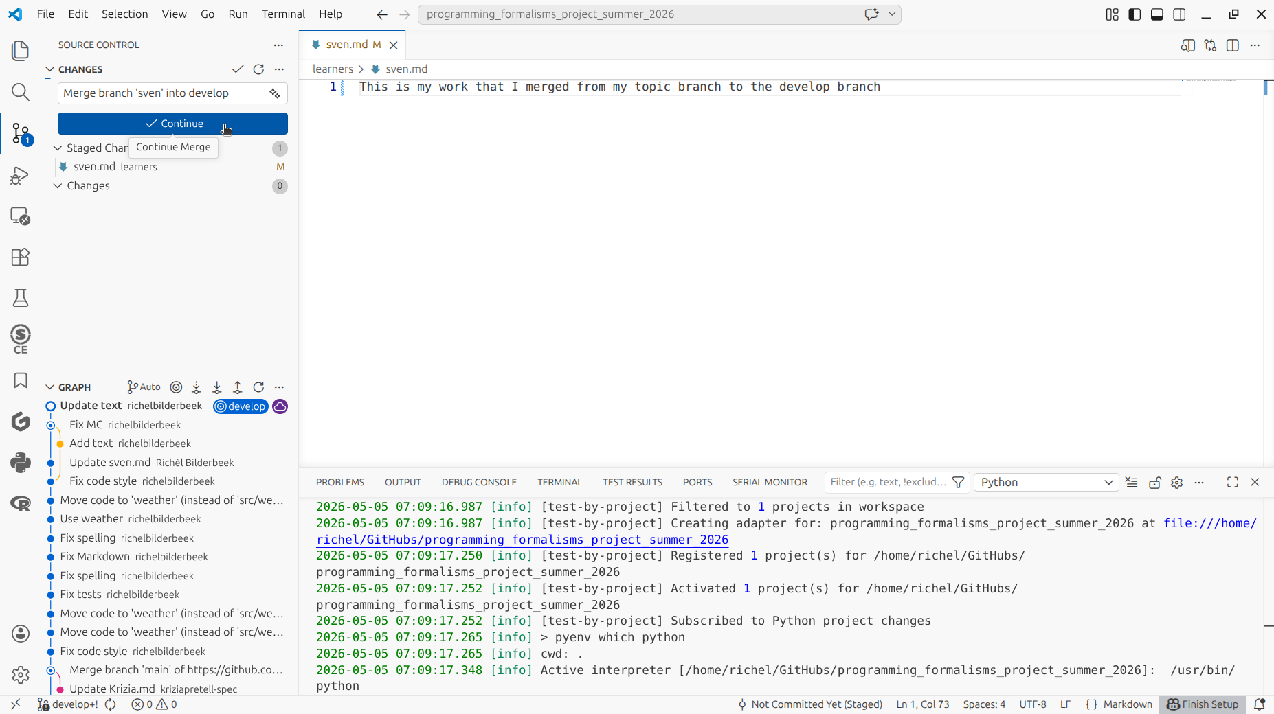 Click 'Continue'