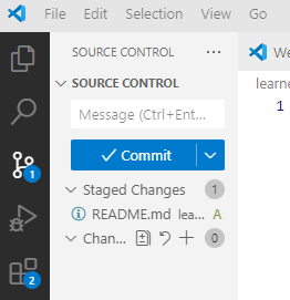 VS Code commit
