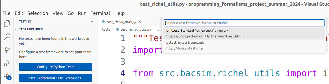 Select the framework